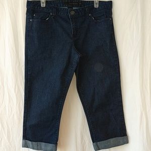 CK dark high rise cropped jeans sz 30/10